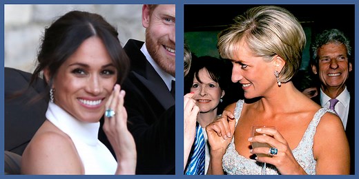 How Meghan Markle Pays Tribute to Princess Diana Through Diana's Jewelry