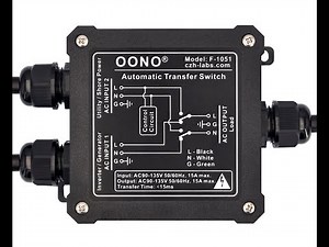 AC120V 15A Automatic Transfer Switch, ATS Auto Transfer Switch, OONO F-1051