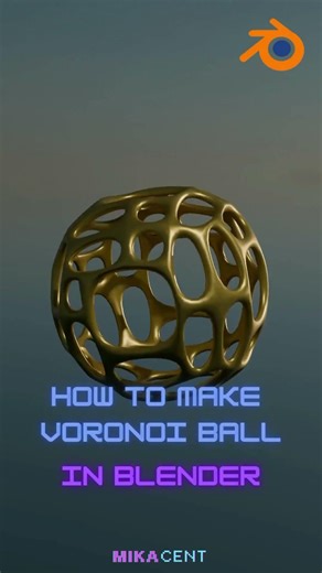 Make Voronoi shape in Blender3D #blendertutorial