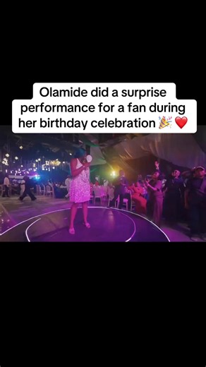 Olamide Surprises Fan with Birthday Performance