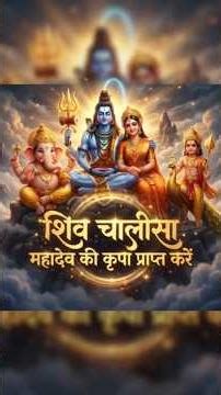 शिव चालीसा 🙏 सभी संकट दूर करे | Shiv Chalisa Full With Lyrics #shiv #shiva #shivchalisa