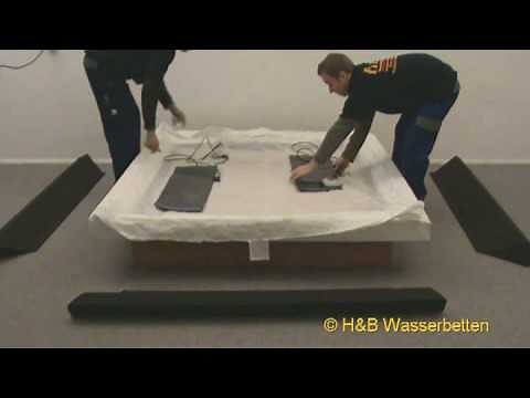 Aufbau Wasserbett Split-Softside Lederlook