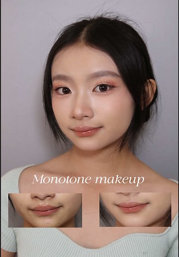 Monotone makeup? Lemme serverRrR 😋 #namtrungmakeupacademy #makidebytho #makeup #monotone #beforeandafter #transformation #transition #kbeauty #goclamdep #trangdiem #xuhuong #viral #fyp