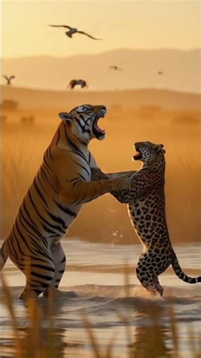 Tiger vs Leopard | Jungle Showdown-2 #shorts