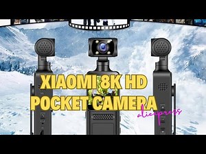Xiaomi 8K HD Pocket Camera: 180° Rotating, Wearable, Night Vision for Outdoor Sports