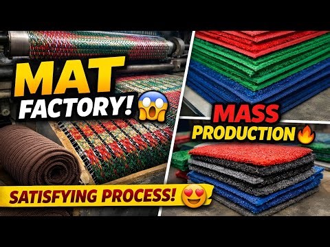How Mats Are Made in Factory | Step-by-Step Process 🔥| Made in India