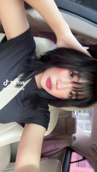 Long Black Hair Transformation in a Car Setting
