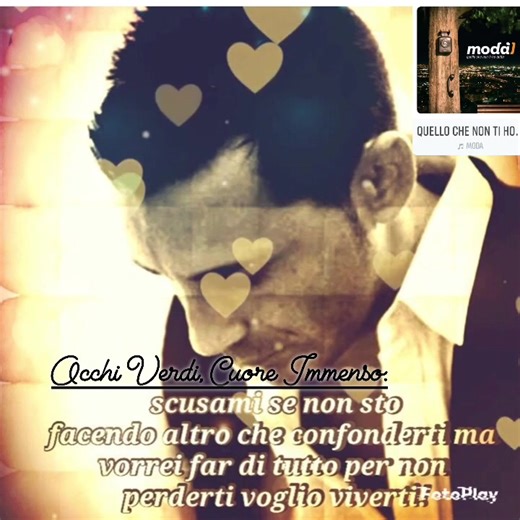 35K views · 1.5K reactions | "Quello che non ti ho detto" Modà ❤️ | Occhi Verdi, Cuore Immenso. | Facebook