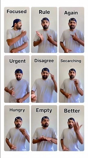 Learn basic words in English ISL