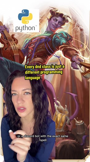 every programming language was based on a d&d class 😂 lowkey tho, I’m positive that Boot.dev is why I think this way because it teaches you coding through quests, loot, puzzles, and monster-slaying levels so it’s super similar to a D&D campaign but you leave with employable skills instead of just emotional damage. #funny #dnd #programming #programminghumor