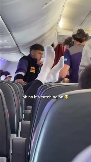 WHO keeps doing this on the plane 🦵
