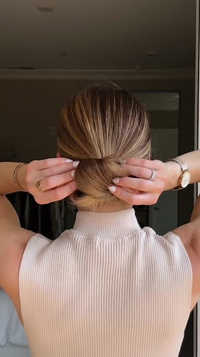 Breaking down how to get this chic low bun! #hair #hairtutorial #updo #hairstyles