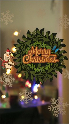 Christmas Wreath Laser Cutting with NEJE