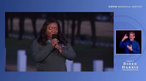 Lori Marie Key is an American hero. We are so thankful for her service as a COVID-19 nurse, and for her healing performance of Amazing Grace during tonight's #COVIDMemorial. | Biden Inaugural Committee
