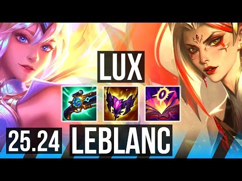 LUX vs LEBLANC (MID) | 52K damage | EUW Diamond | 25.24
