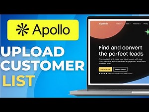 How to Upload Customer List to Apollo io