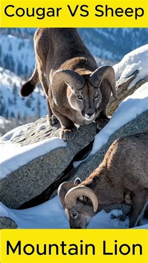 Mountain Lion (Cougar) #cougars #lion #sheep