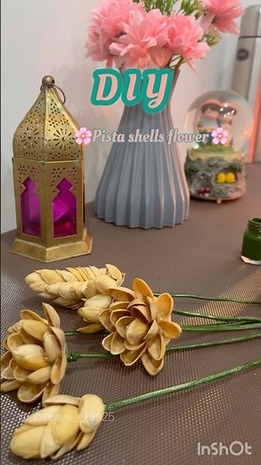 DIY | pista shells flower 🌼 #diy #diycrafts