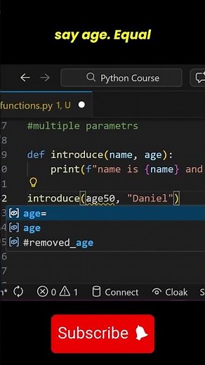 Keyword arguments in Python #pythontutorial #coding