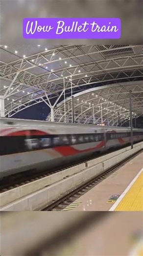 Incredible Bullet Train Speed | Passing Through Station #Shorts
