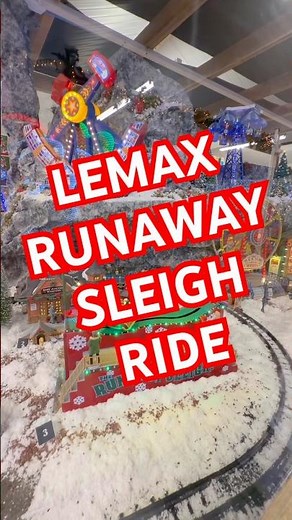 🛷❄️￼LEMAX RUNAWAY SLEIGH 2025
