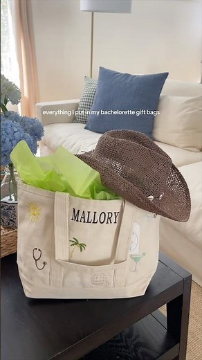 BACHELORETTE GIFT BAGS 💍 everything i packed for my bridesmaids + linked everything on LTK!