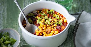 Cocotte de haricots rouges et maïs