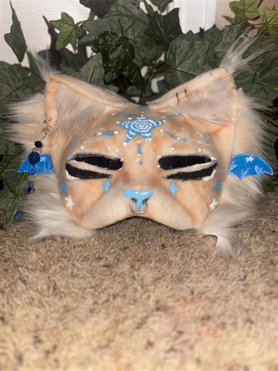 Alien Tabby Therian Mask - With Removable Eyes and Chain- Therian|| Furry || Alterhuman||| - Etsy