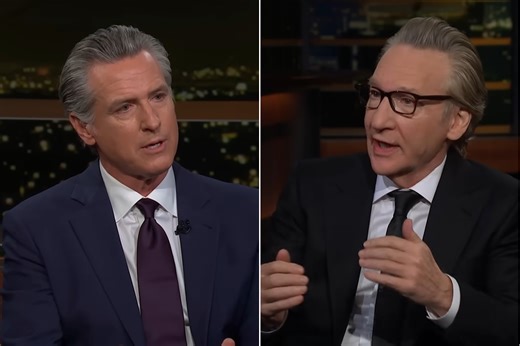 Gavin Newsom says he’s “putting a mirror up to Donald Trump” after Bill Maher accuses him of imitation