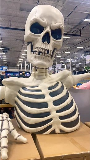 💀 GIANT SKELETON AT COSTCO #shorts #shortsfeed #costco #halloween #spookyseason #skeleton #short