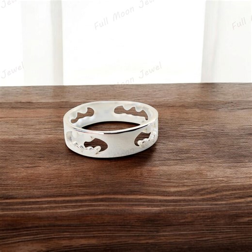 Batman-inspired Bat Ring, 925 Sterling Silver Ring, Gothic Superhero Jewelry, Vampire Biker Cosplay Ring, Men's Gift, Comic Fan Ring - Etsy