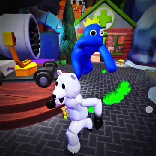 What If I Playing as Bear & Blue Monster In Rainbow Friends funny moments #rainbowfriends #roblox