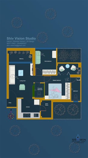 Interior Floor Plan Layout Design Presentation