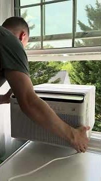 How to install U-shaped window unit #handyman #diy #hvac