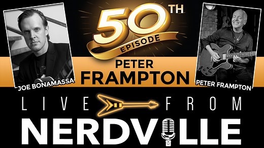 9.5K views · 510 reactions | When Joe Bonamassa celebrated his 50th episode of Live from Nerdville presented by Grandbrulot, he went all out and invited the legend Peter Frampton! Don't miss a special video from Peter on this year's Stream-a-thon, live on Facebook & Youtube, May 1st at 3pm Eastern: https://joeb.me/streamathon | Joe Bonamassa | Facebook