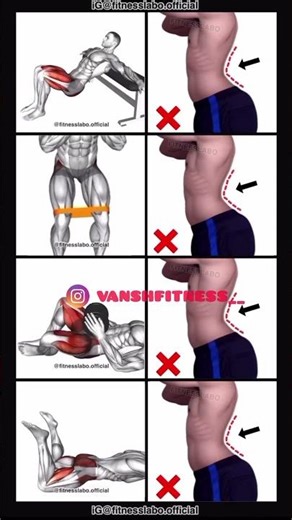 Exercises for Fix Your Lower Back Pain ① Hip Thrust ② Band Hip Abduction ③ Dumbbell Glute Bridge#yt