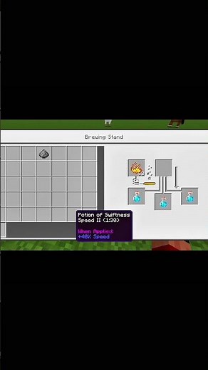 how to make potion of speed in Minecraft 😱😱😱 #short #shortvideo #senpaispider