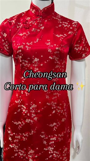 Luce un hermoso Cheongsan tradicional para dama