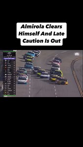3.9K views · 71 reactions | Almirola and his spotter have a miscommunication which causes a late caution #racing #motorsports #nascar | Racin Clips | Facebook