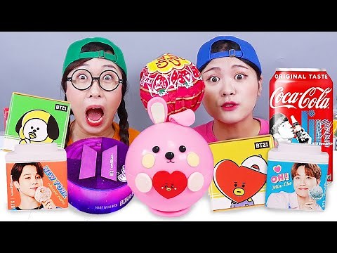 BTS Gâteau à la crème glacée Dessert Mukbang DONA