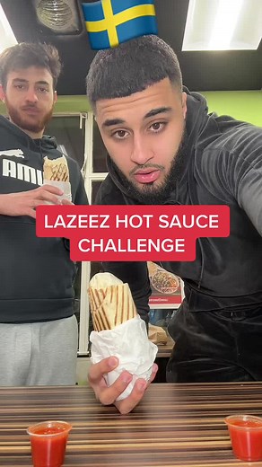 Lazeez Hot Sauce Challenge #fyp #hotsauce #spicy #shawarma #lazeez #lazeezshawarma #country