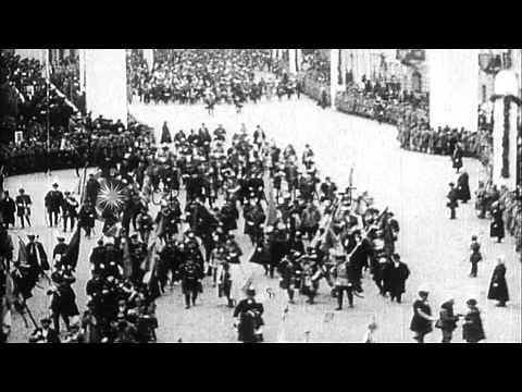 Coronation of Emperor Karl IV (Charles IV) of Austria-Hungary HD Stock Footage