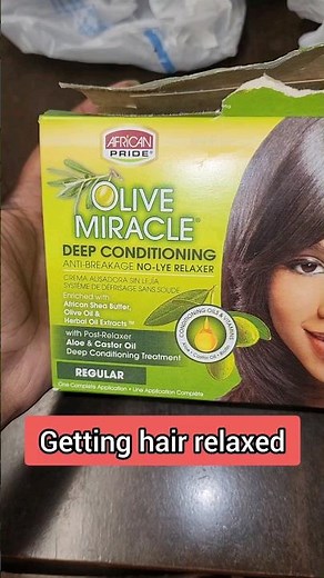 African Pride Olive Miracle Relaxer | Relaxing My Short Natural Hair #naturalhair #twa #hair