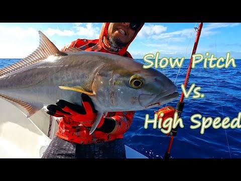 Speed Jigging Vs. Slow Pitch Jigging | Offshore Fishing | Crazy Amber Jack Bite | Deep Sea Fishing