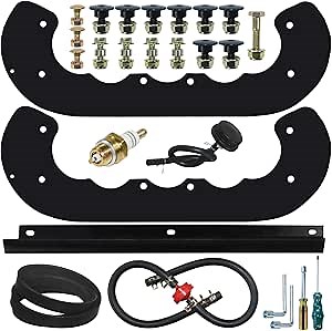 99-9313 Snow Blower Paddles with 55-8760 Scraper Replaces 99 9313, 88-0771, 125-1128, 55-9251, 55-9250 for Toro CCR 2000, CCR 2400, CCR 2450, CCR 2500, CCR 3000, CCR 3600, CCR3650 Snowthrowers