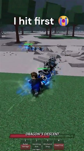 I hit first 😭 | Strongest Battlegrounds #roblox