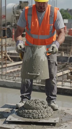Slump Test — checking concrete workability on site