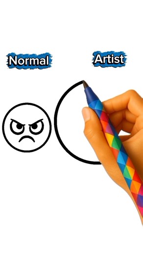 How to drawing emoticon angry #art #coloringadventure