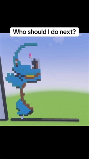 #pixelart #minecraft #squirtle #creativemode