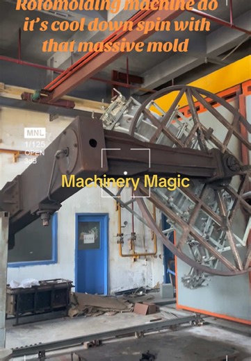 Watch this giant rotomolding machine do it’s cool-down spin with that massive mold ! Who knew industrial gear could look this satisfying? #Rotomolding #MachineryMagic #RotationalMolding #MoldMaking #HowitsMade #SatisfyingTech #Mold